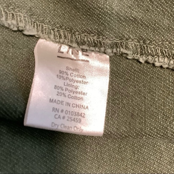 LINE THE LABEL GREEN UTILITARIAN DENIM SHACKET / SHIRT - Picture 7 of 8